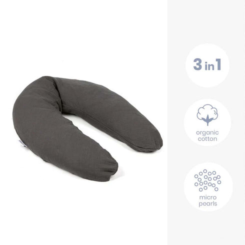 Doomoo Comfy Big Maternity Pillow - Muslin Grey